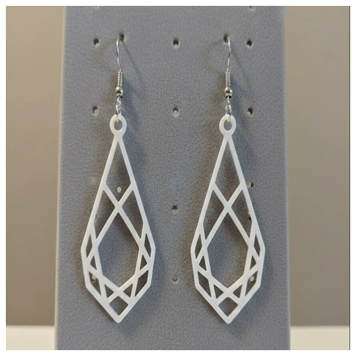 Geometric Crystal Earrings Lightweight Minimalist Design Elegant Earrings for Women Fashion Accessories Gift Idea