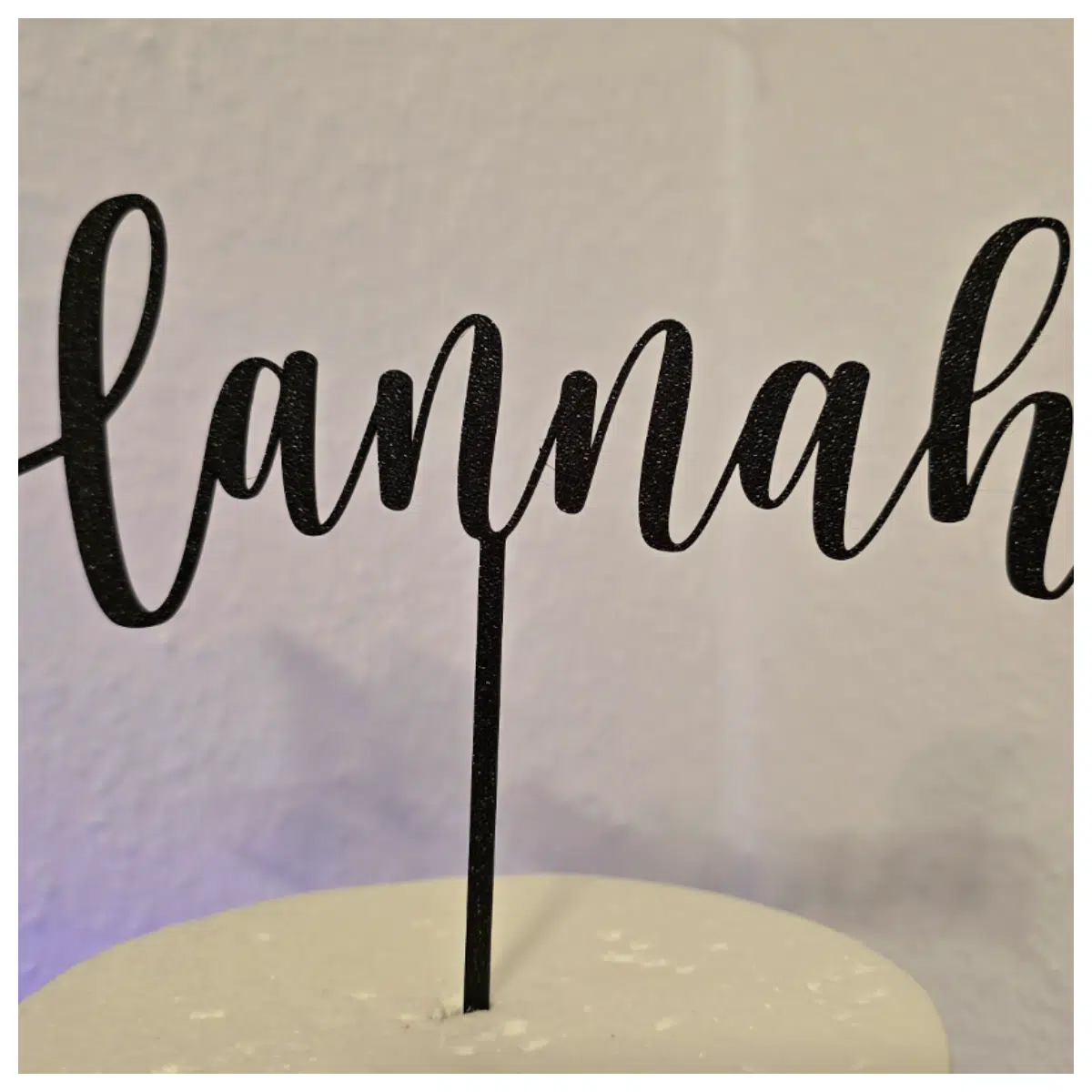hannah cake topper personalized name acrylic wedding birthday party decoration