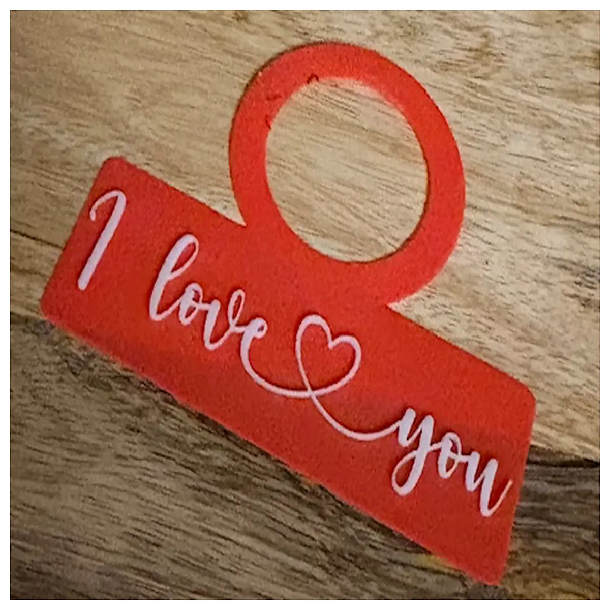 Love Symbol Decoration Bottle Charms Keychain Gift Small Charms Festival Decorations Couple Gifts