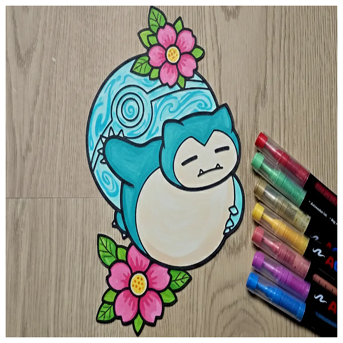 Kabu Beast ing Panel Zen Floral Art Painting DIY Craft Kids Activity Creative Fun