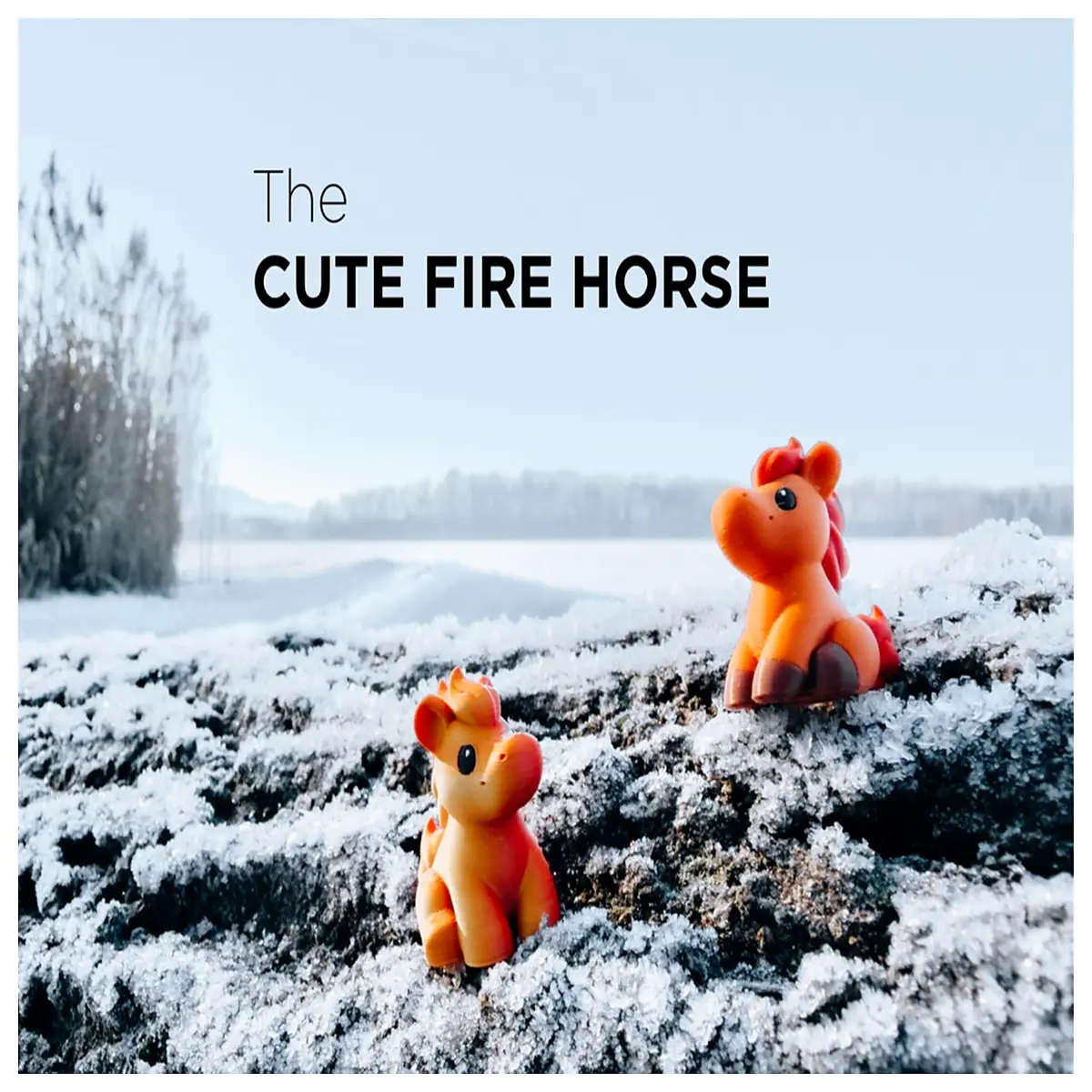 Adorable Fire Horse Decor Keychain Desktop Ornament Gift Idea Creative Home Decoration Fire Horse Toy Lucky Charm