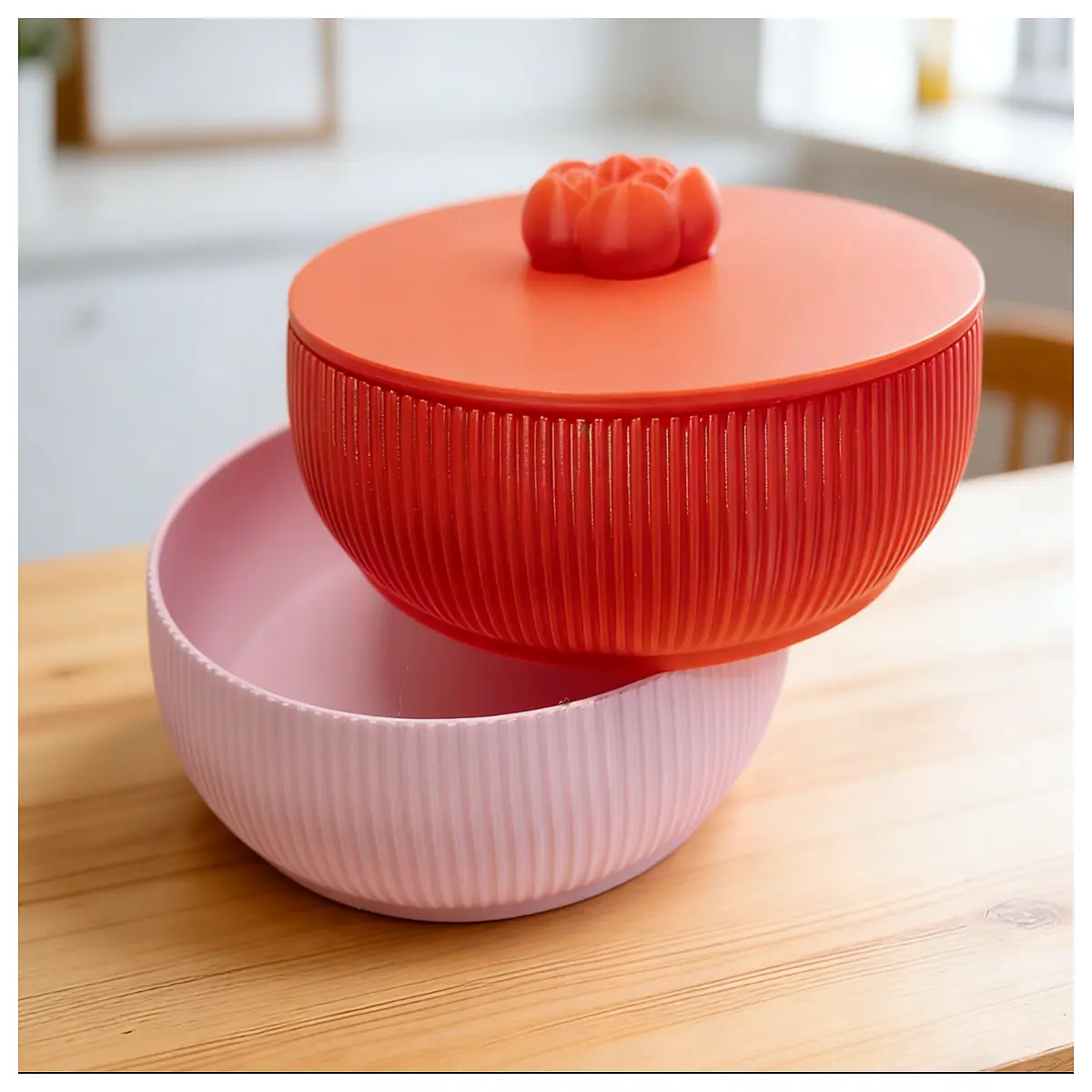 stackable storage plates modern organizer kitchen counter tray space saving container