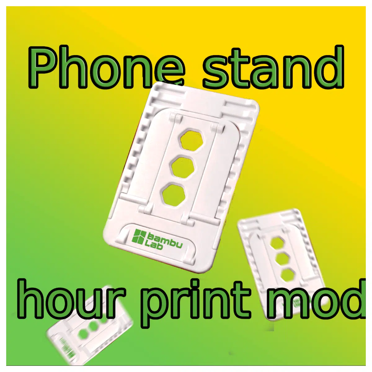Ultra Thin Phone Stand 1 Hour Print Stand Mobile Phone Holder Desktop Mount Adjustable Angle Phone Stand Accessories