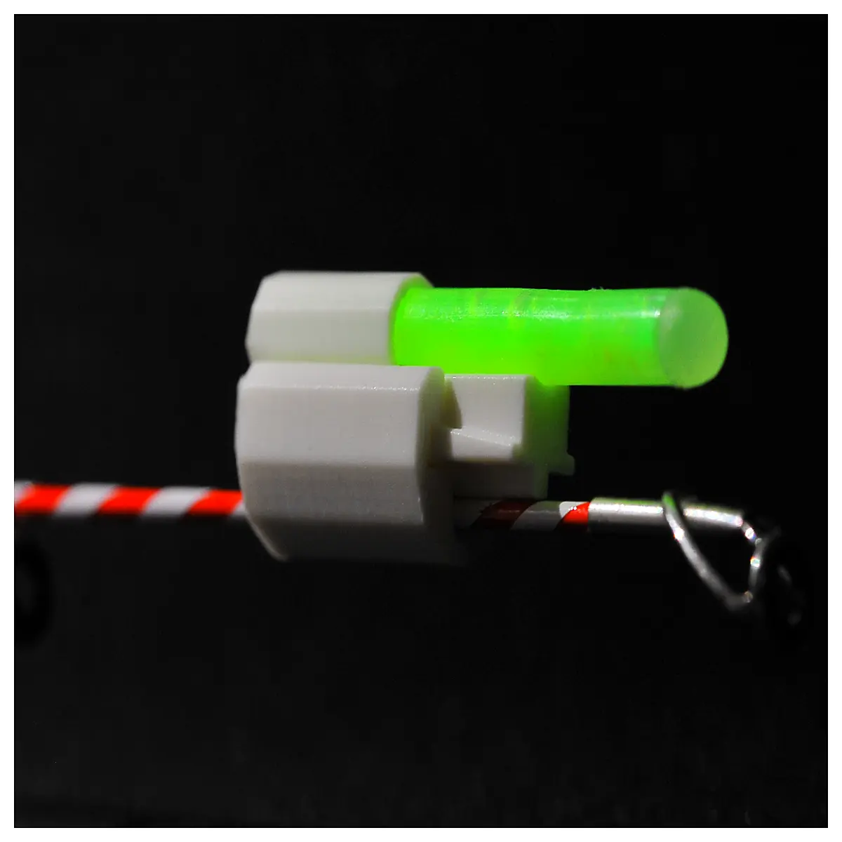 night fishing rod holder glow stick mount clip for night angling gear