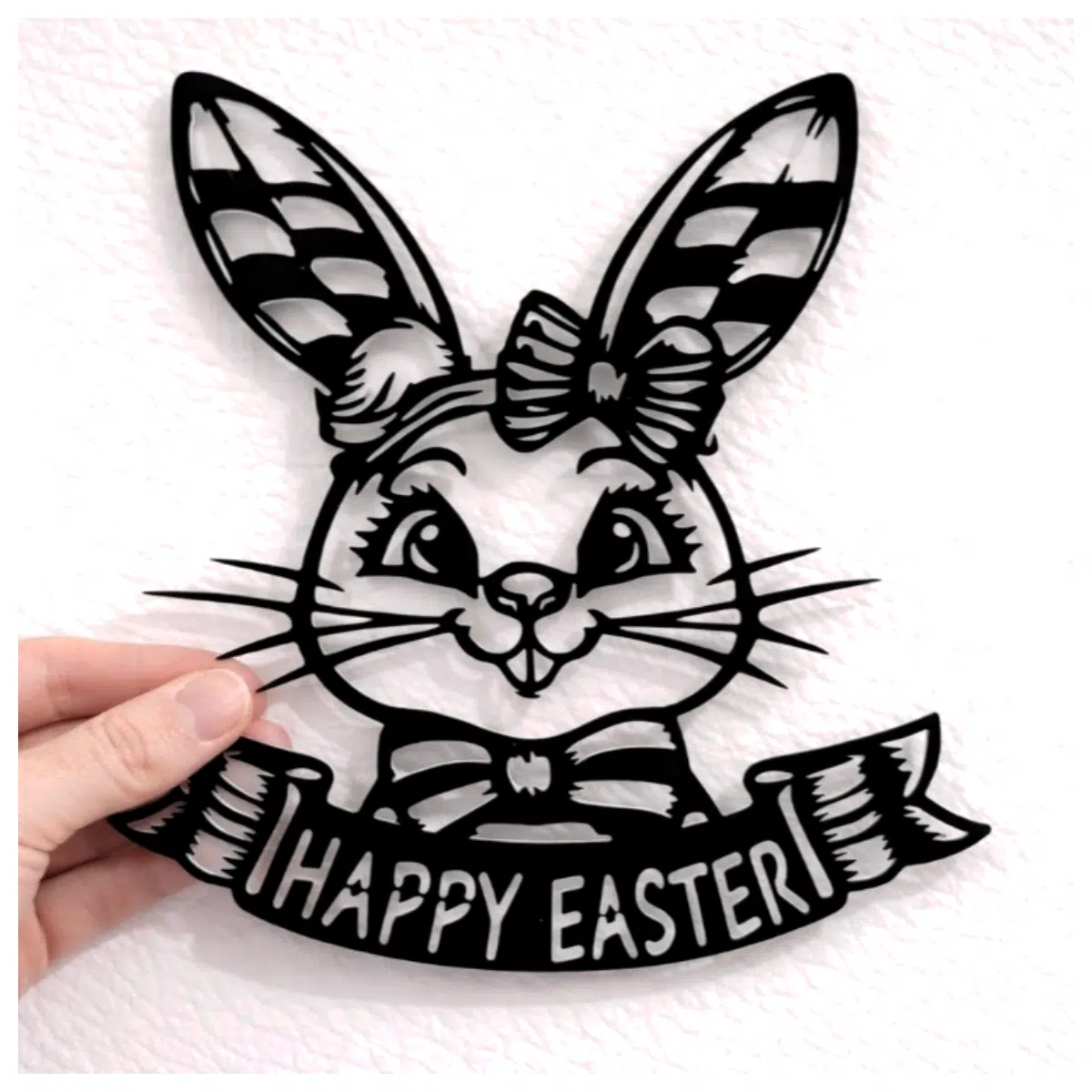 easter wall art decor spring holiday bunny rabbit eggs pastel hanging canvas print home decoration