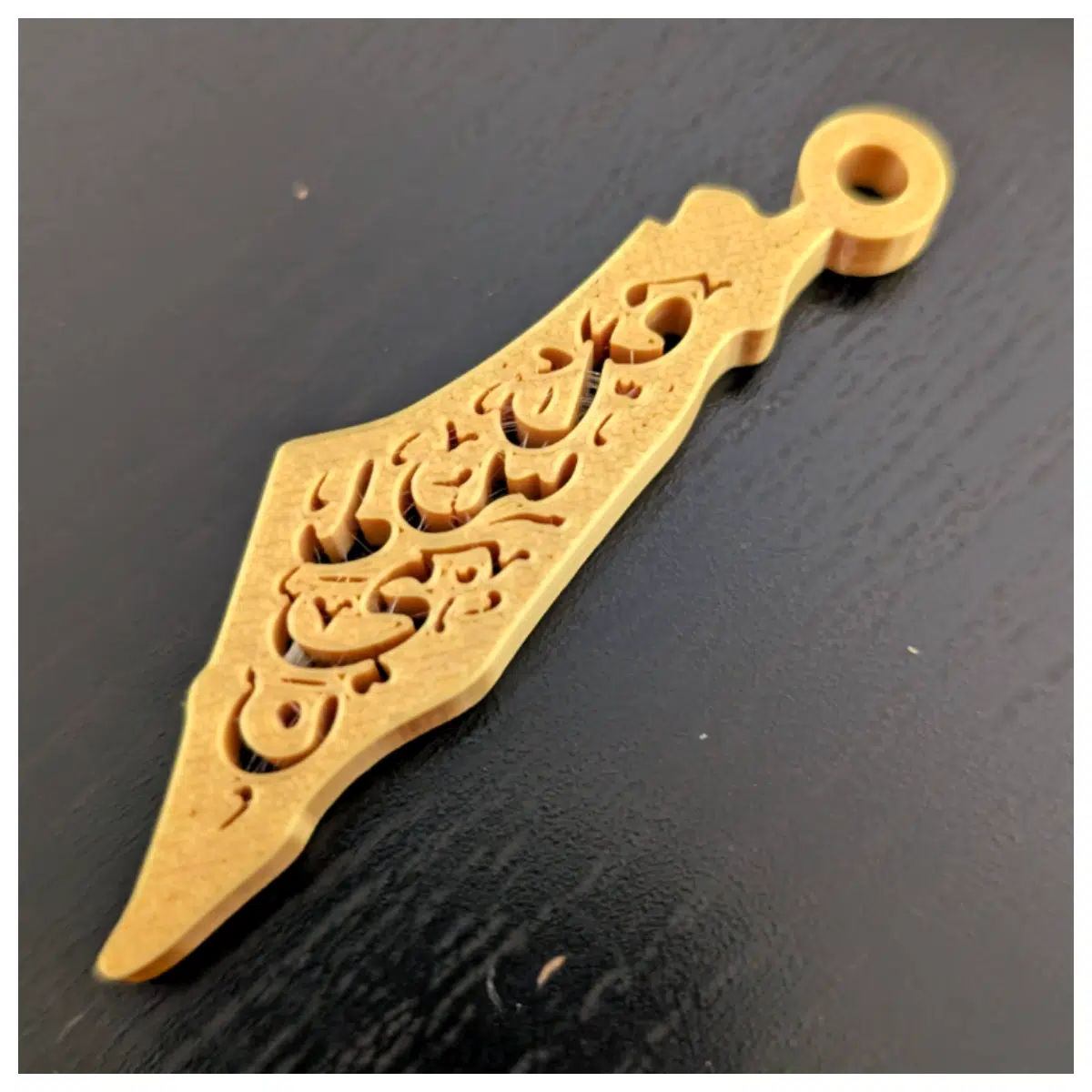 Palestinian Keychains Calligraphy Art Souvenir Israeli Culture Calligraphy Collectibles Handicraft Gift National Symbol