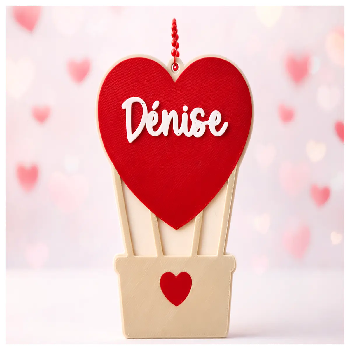 Balloon Charm Keychain Romantic Gift Anniversary Present Love Decorative Pendant Balloon Souvenir