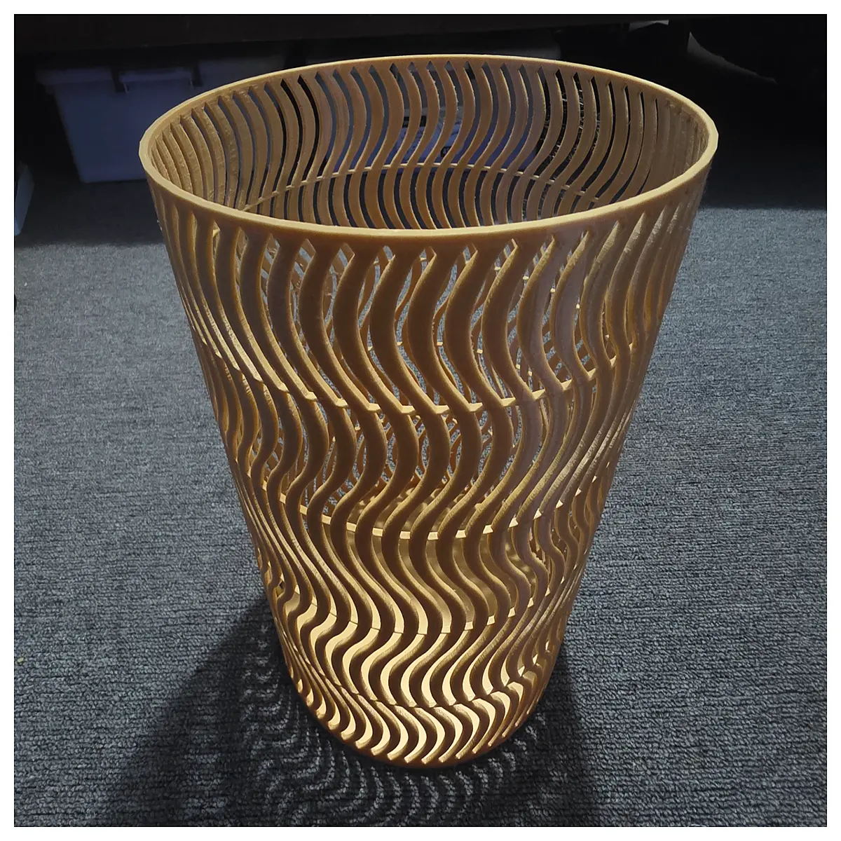 Wavy Groove Storage Basket Multi Functional Storage Container Home Kitchen Storage Toy Organizer Home Storage Supplies