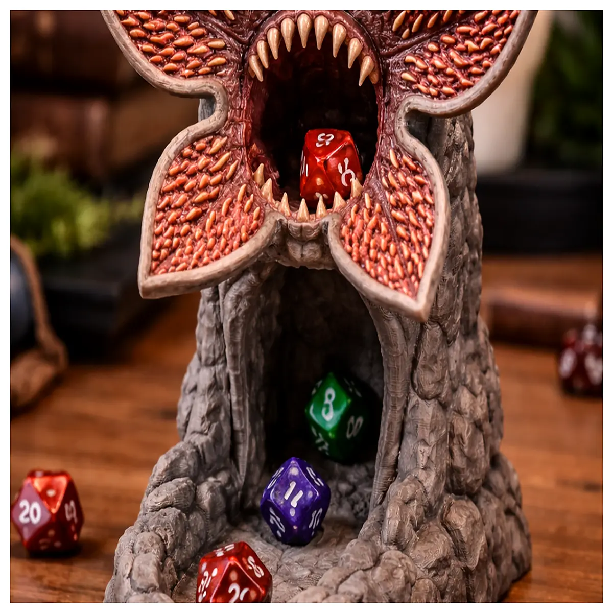 Demogorgon Dice Tower Game Dice Collection Card Strategy Tower Defense Collect Heroes Build Squads Challenge Bosses Dice Game Accessories Card Collect