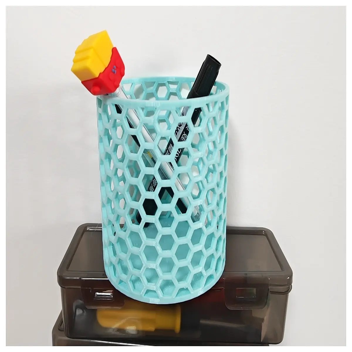 Large Capacity Pen Holder Tube Ink Bottle Stand Holder Desk Organizer Office Study Supplies Pen Holder Accessories