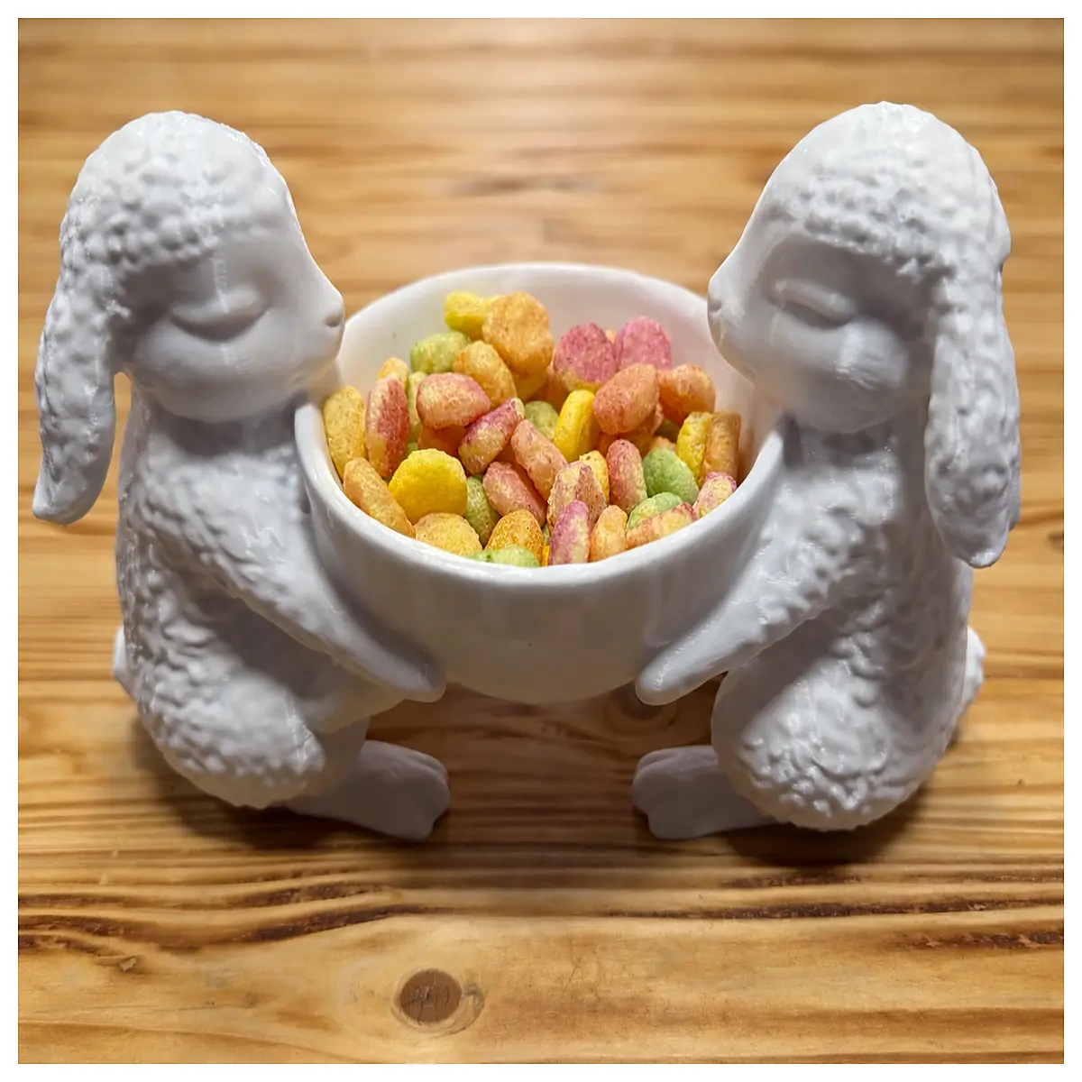 cute bunny ear ceramic soup bowl set for kids animal shaped food dish aesthetic tableware for toddlers kawaii rabbit design dinner plate