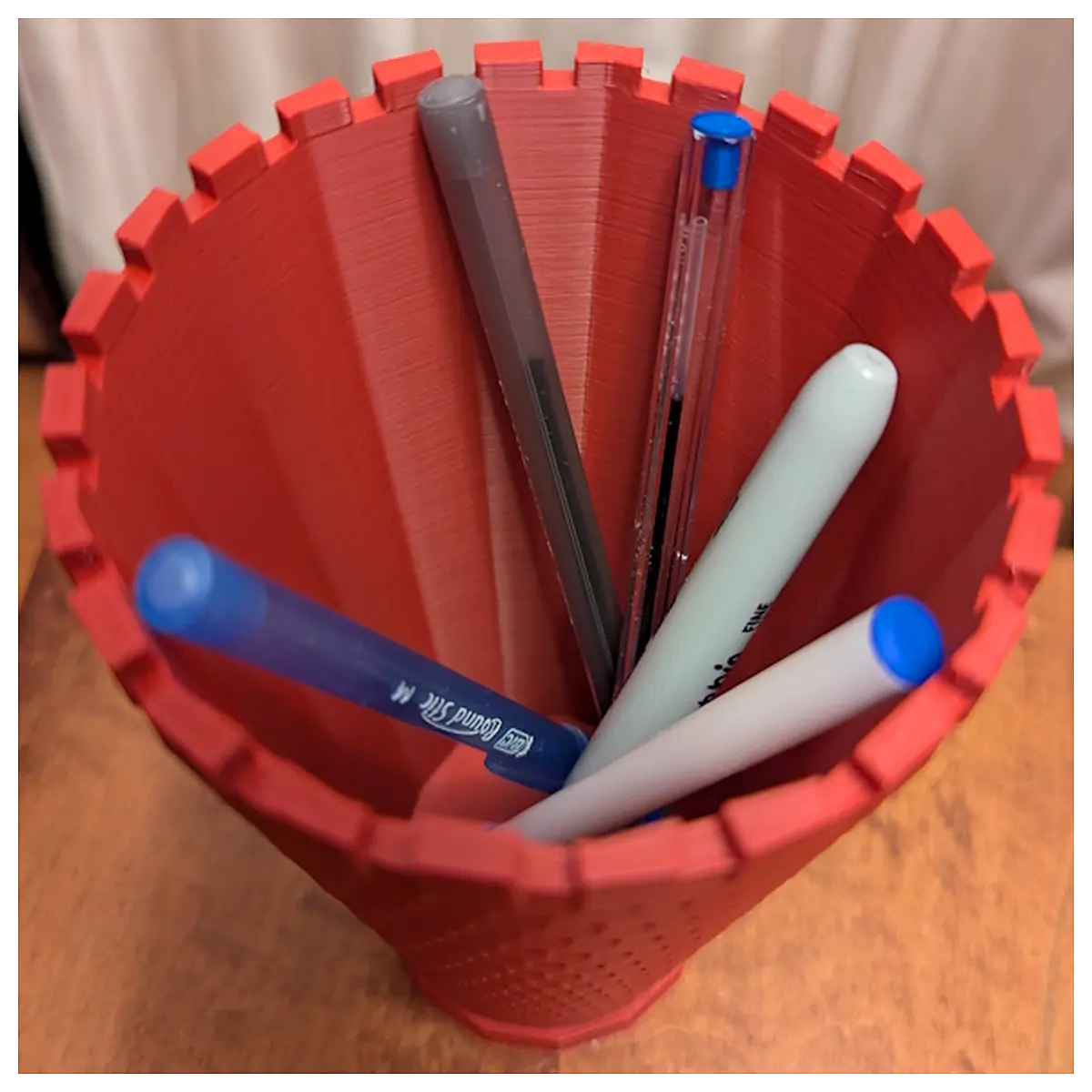 patterned vase pen holder desk organizer for home office decor