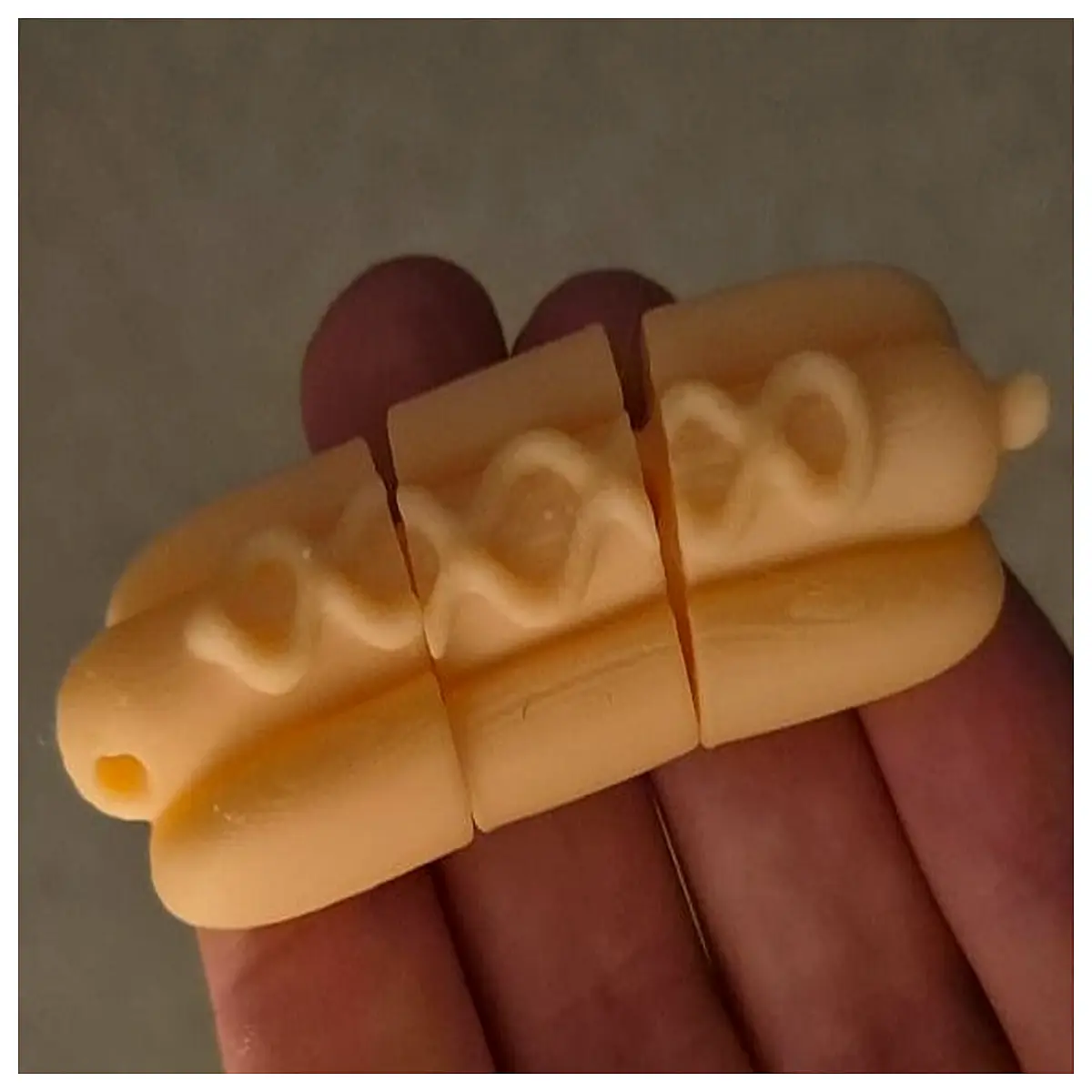 Moving Hot Dog Keychain Fun Animated Simulation Dog Charm Pet Toy Keychain Accessory Hot Dog Shape Friends