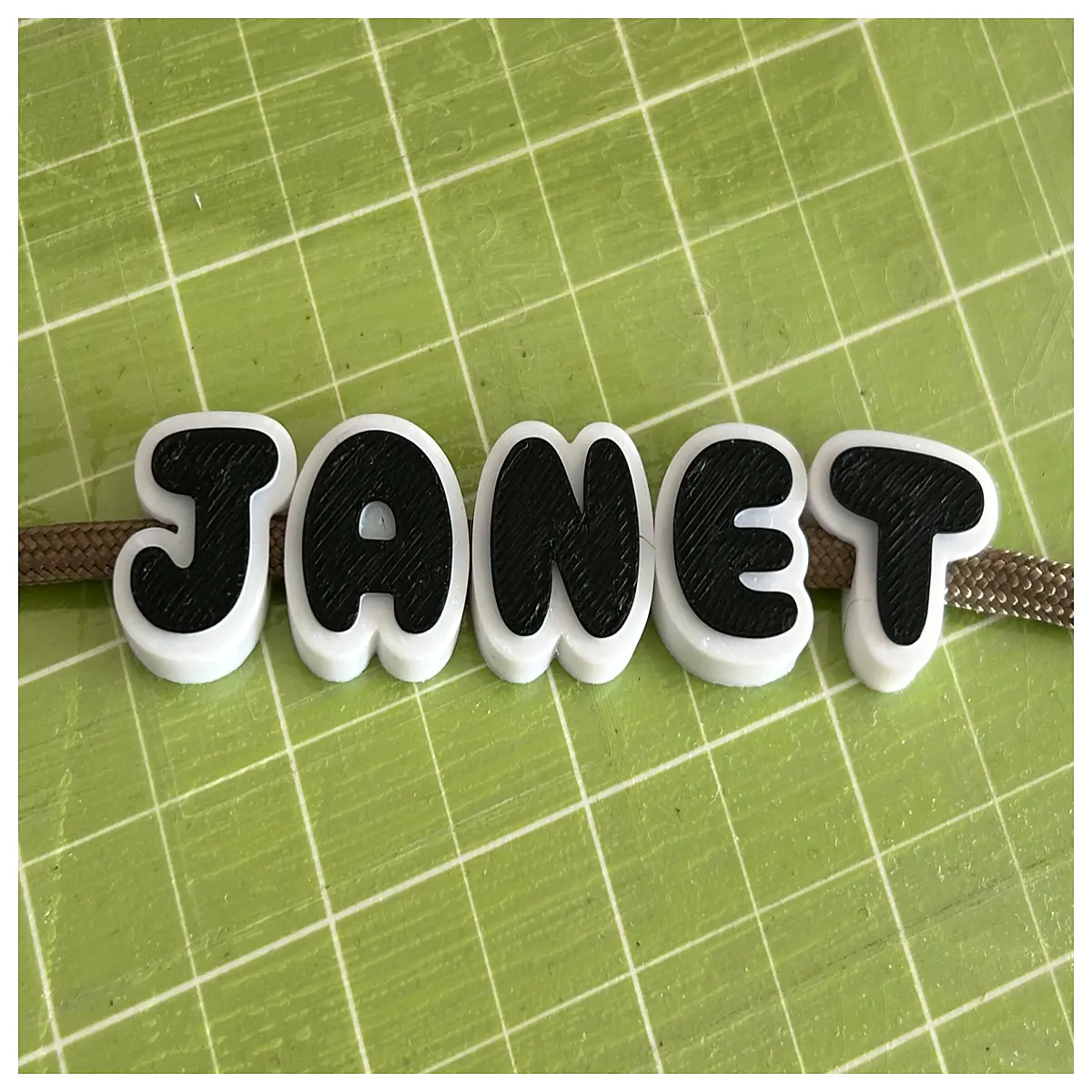 Bubble Letters Beads Horizontal for Umbrella Rope Toys Kids Educational String Beads Puzzle Gift