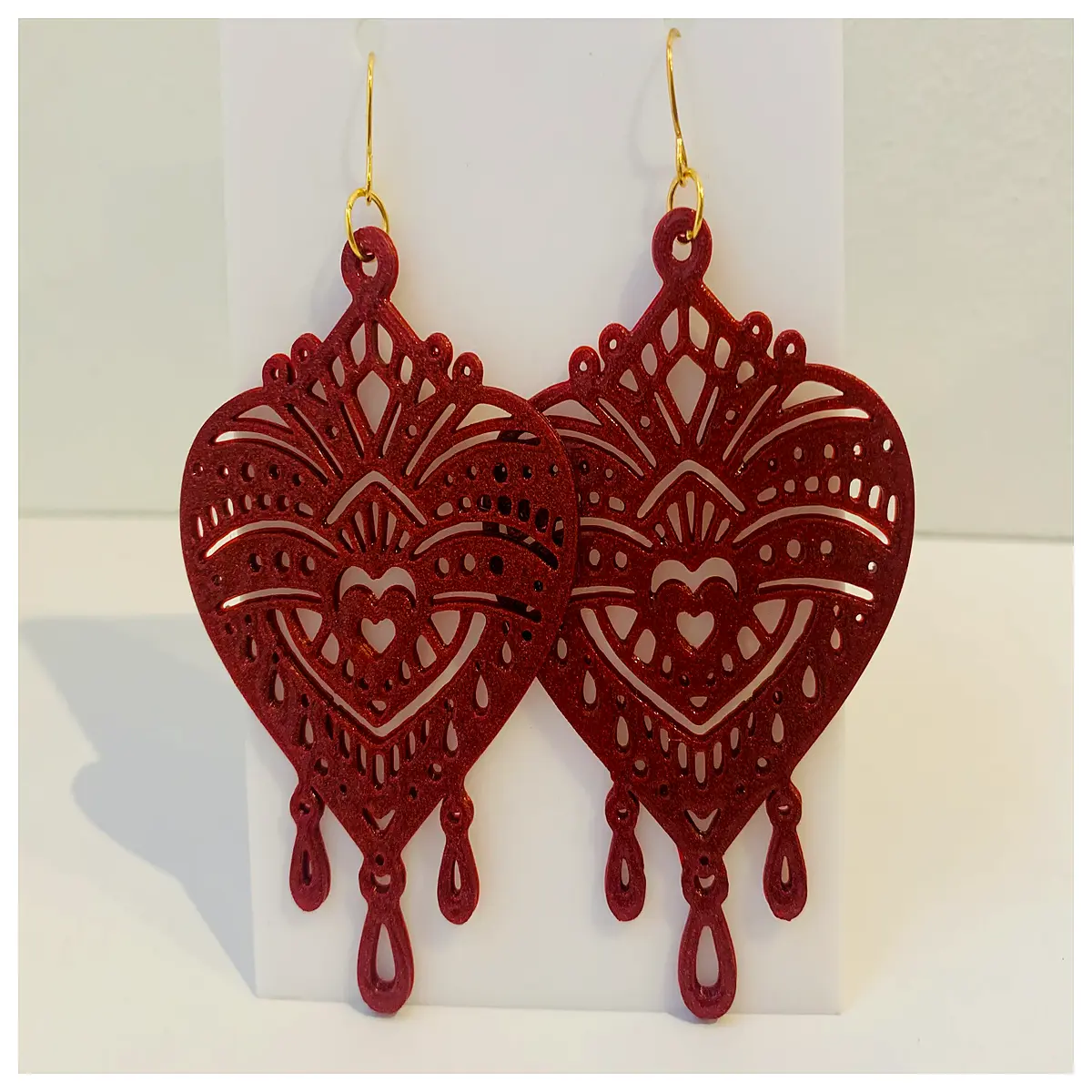 Shaped Earrings Women s Romantic Love Jewelry Gift Sweet Drop Earrings Elegant Studs
