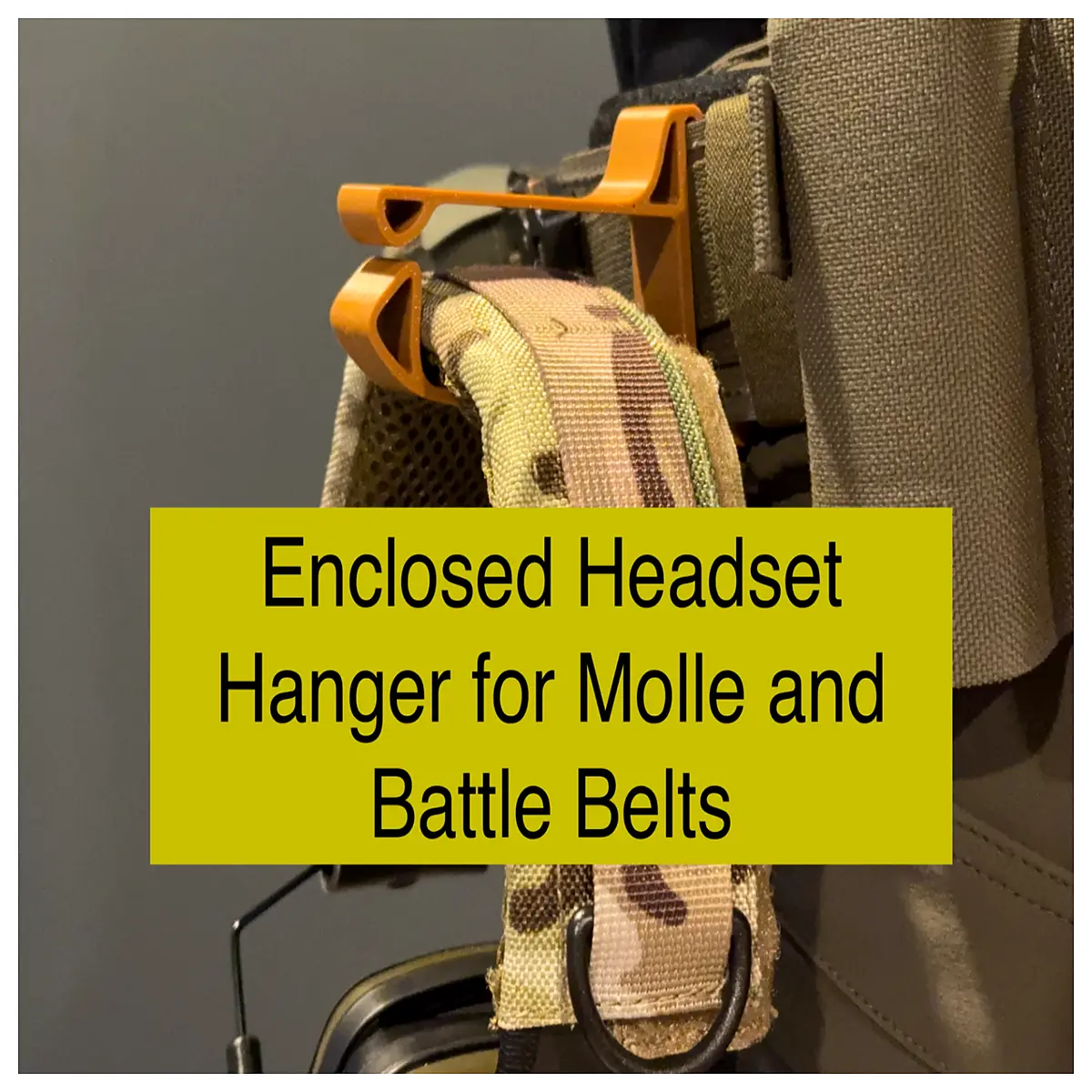 Tactical Belt Mount MOLLE Hearing Protection Bracket Military Accessories Combat Gear Ear Protection Soldier Equipment