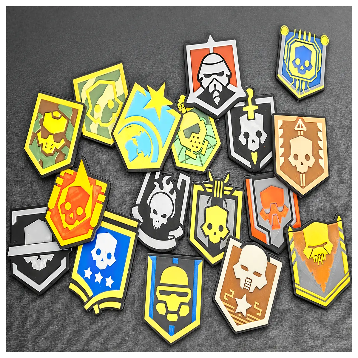 Helldivers 2 Zone Title Badge Magnet Display Collect Zone Badges Showcase Achievements Magnetic Hanging Accessory