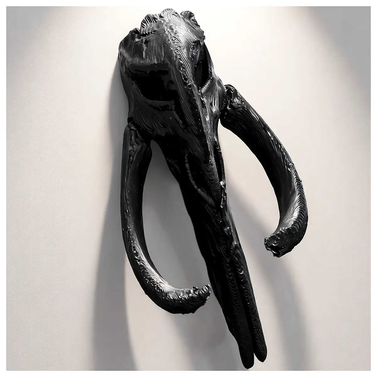 Mythical Beast Skull Sculpture Model Decoration Figurine Beast Collection Art Realistic Detailed