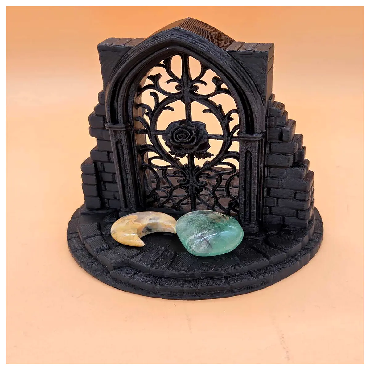 gothic window wall art horror decor spooky transparent print haunted house aesthetic dark fantasy room accent