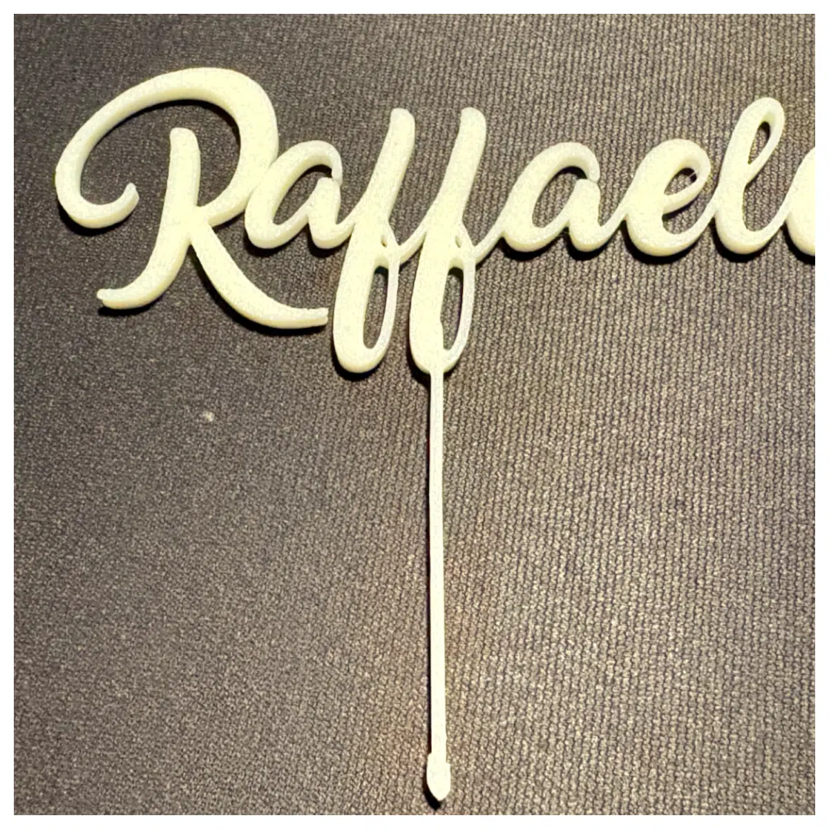 raphael cake topper insert card for birthday party decoration elegant paper flag pick for cupcake and dessert table styling