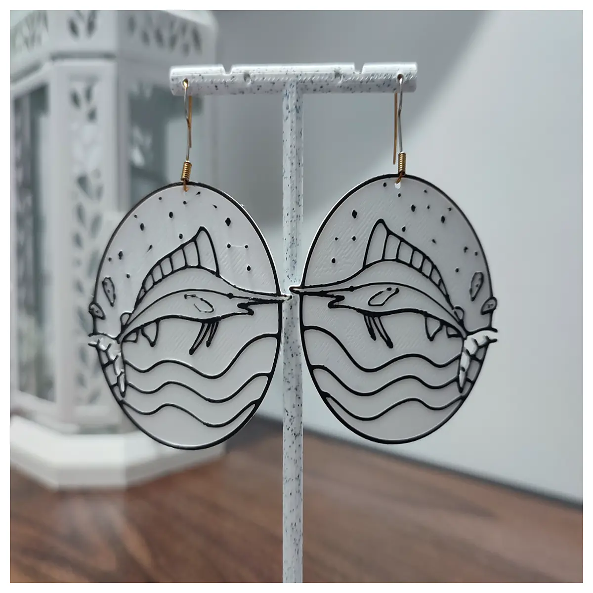 Malin Zen Earrings Women s Elegant Earring Van Gogh Style Art Hook Zen Decoration Handmade Earring Pendants Graceful Accessories