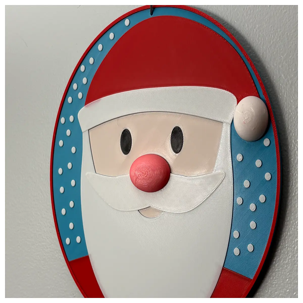 Santa Claus Portrait Wall Decor Christmas Wall Art Festive Decorations Christmas Gift Christmas Painting