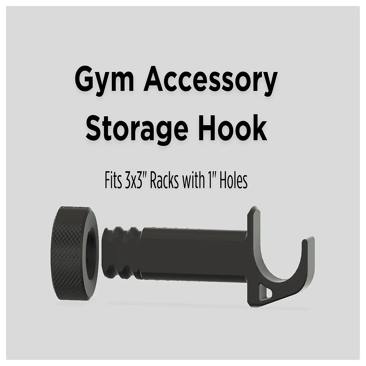 Squat Rack Accessories Hook 1 Inch 3x3 Rack Storage Fitness Hanging Hook Tool