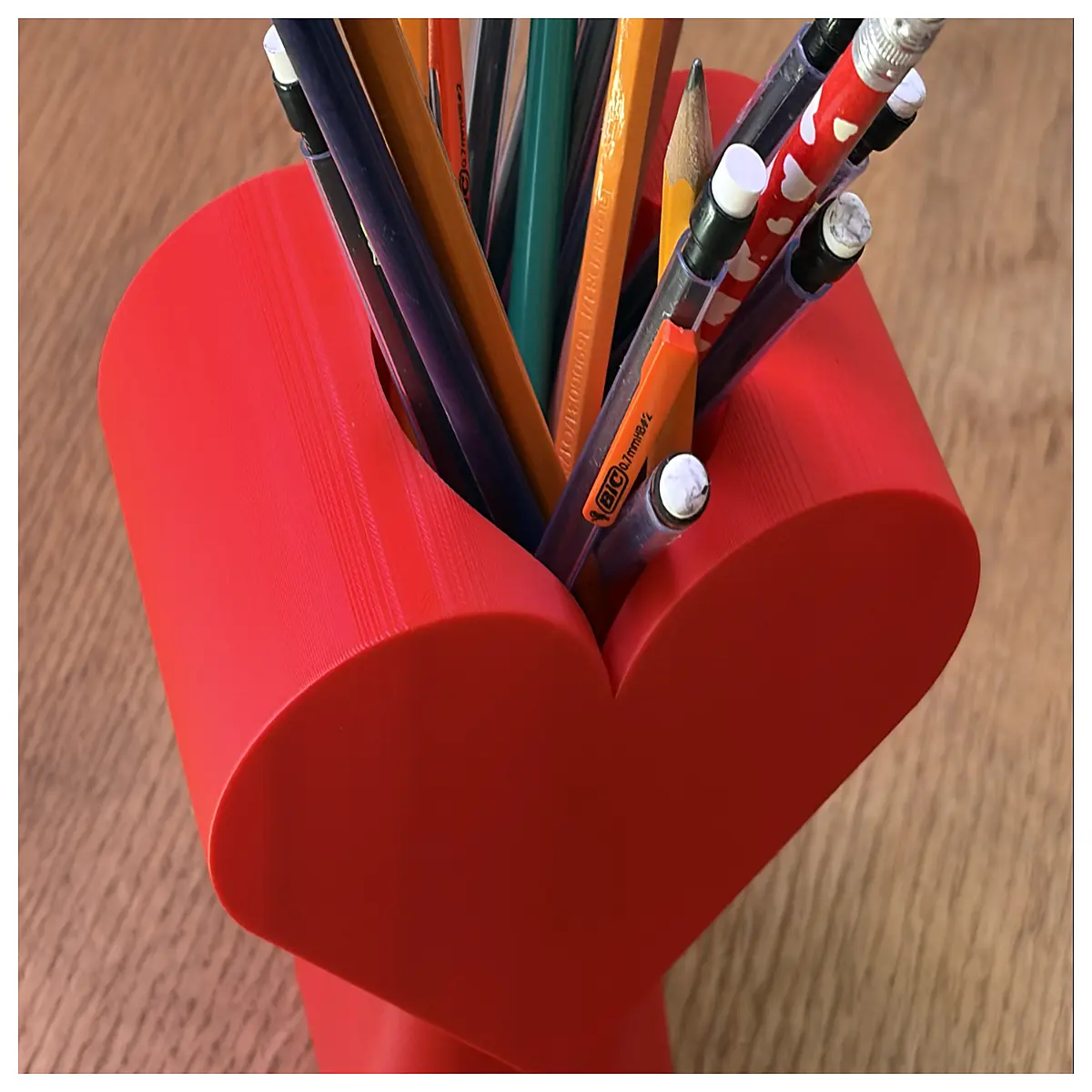 valentine s day pencil holder for desk cute shaped pen cup romantic her him office school supplies organizer