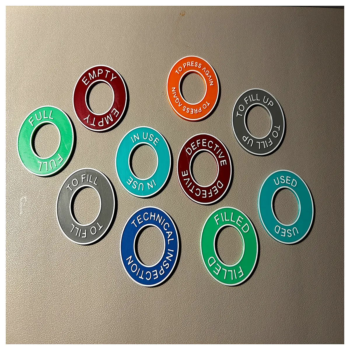 Breathing Gas Cylinder Markers Oxygen Tank Labels Identification Gas Detection Emergency Warning Cylinder Safety Rapid Response