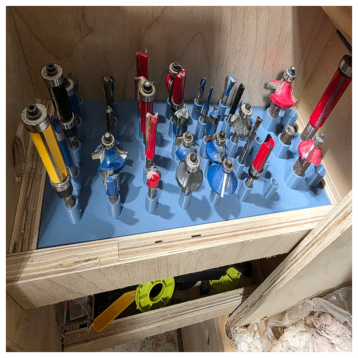 Router Drill Organizer Tool Drill Bit Holder Drill Accessories Drill Fixing Drill Storage Box Ease of Use