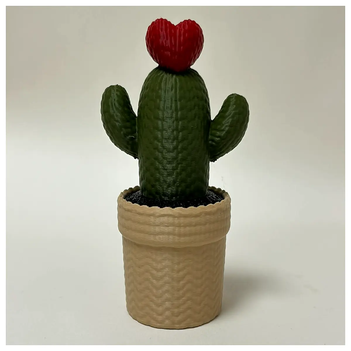 Knitted Cactus Decoration Cute Plant Figurine Home Decor Yarn Ornament Gift Idea Christmas Decoration