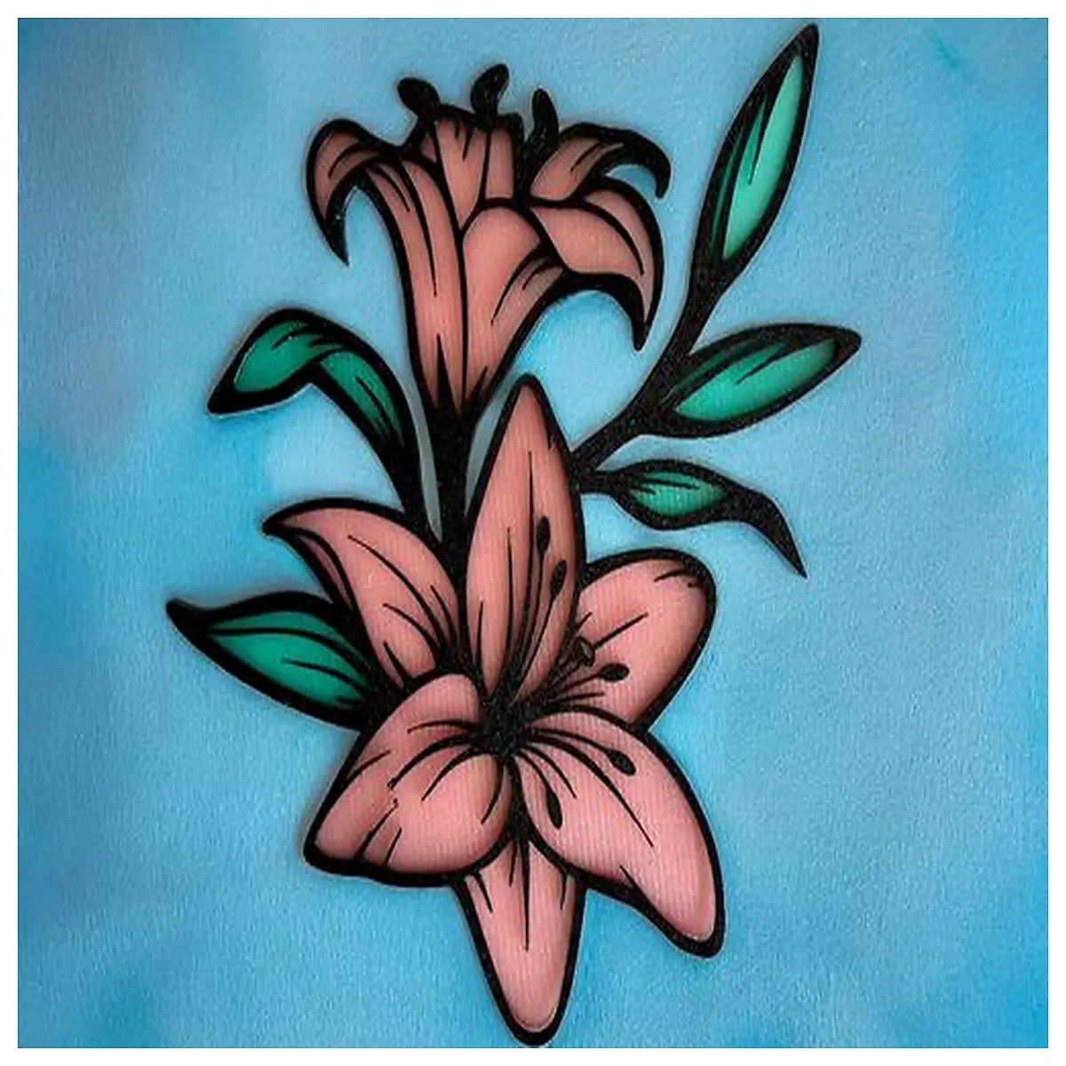 ed Stained Glass Lily Decorative Glass Panels Home Decor Window Decoration Art Glass Accessories Ornament