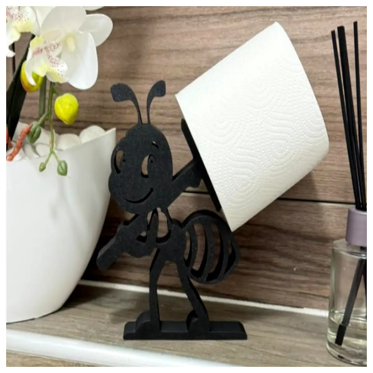 Toilet Paper Holder Automatic Rotating Kitchen Bathroom Paper Roll Holder Shelf Support Easy Installation Space Saving
