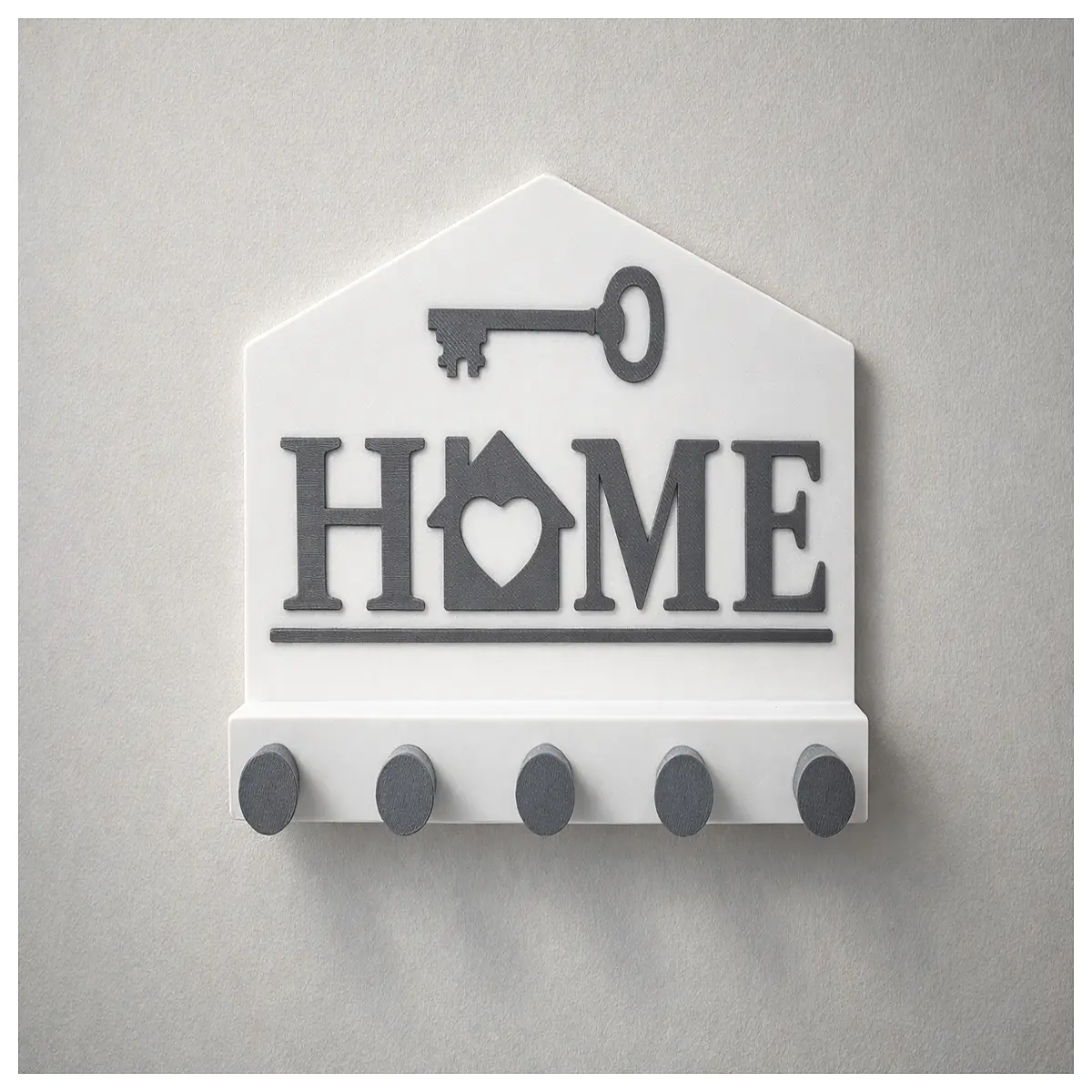 modern wall mounted key holder with hooks for entryway organization magnetic or adhesive key rack for home office