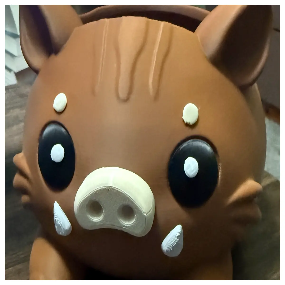 Porcelain Wild Boar Planter Desktop Organizer Multi functional Plant Flower Stand Desk Storage Holder Decoration
