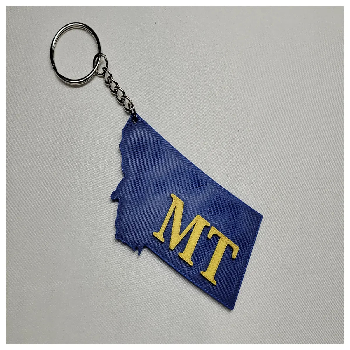 Montana Outline Keychain State Pride Keepsake Keychain Decor Gift Idea Outdoor Adventure Accessory