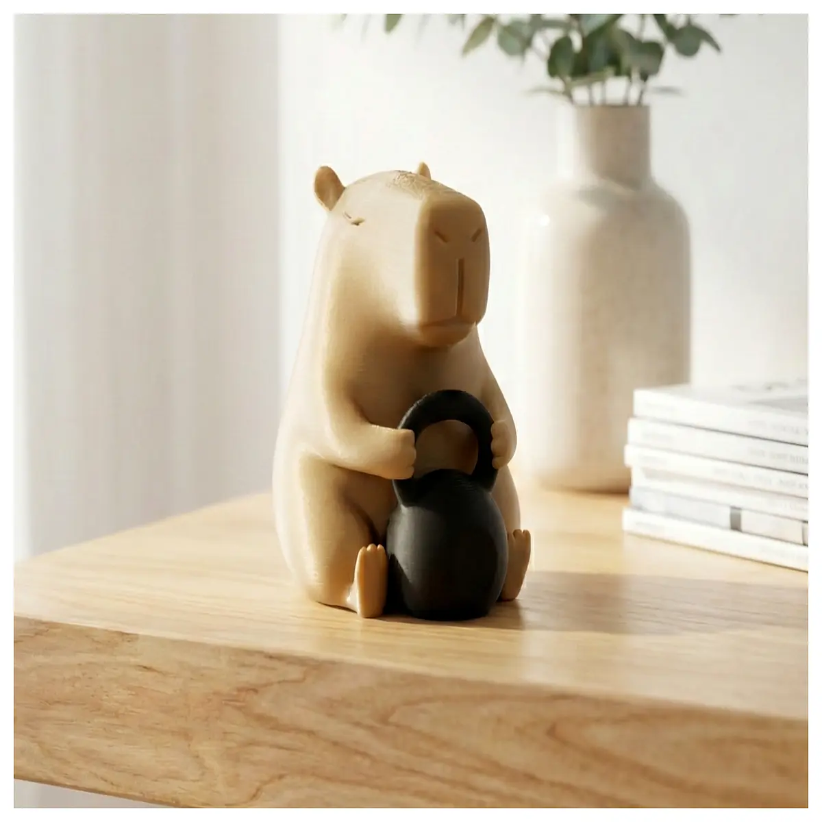 Fitness Panda Kettlebell Gym Mascot Decor Exercise Equipment Dumbbell Accessories Boost Energy