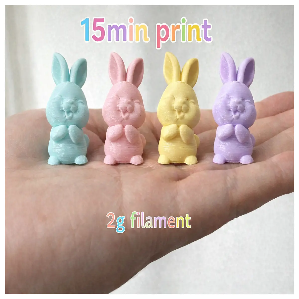 Mini Resurrection Bunny Figurine Decoration Easter Gift Small Ornament Festive Decor