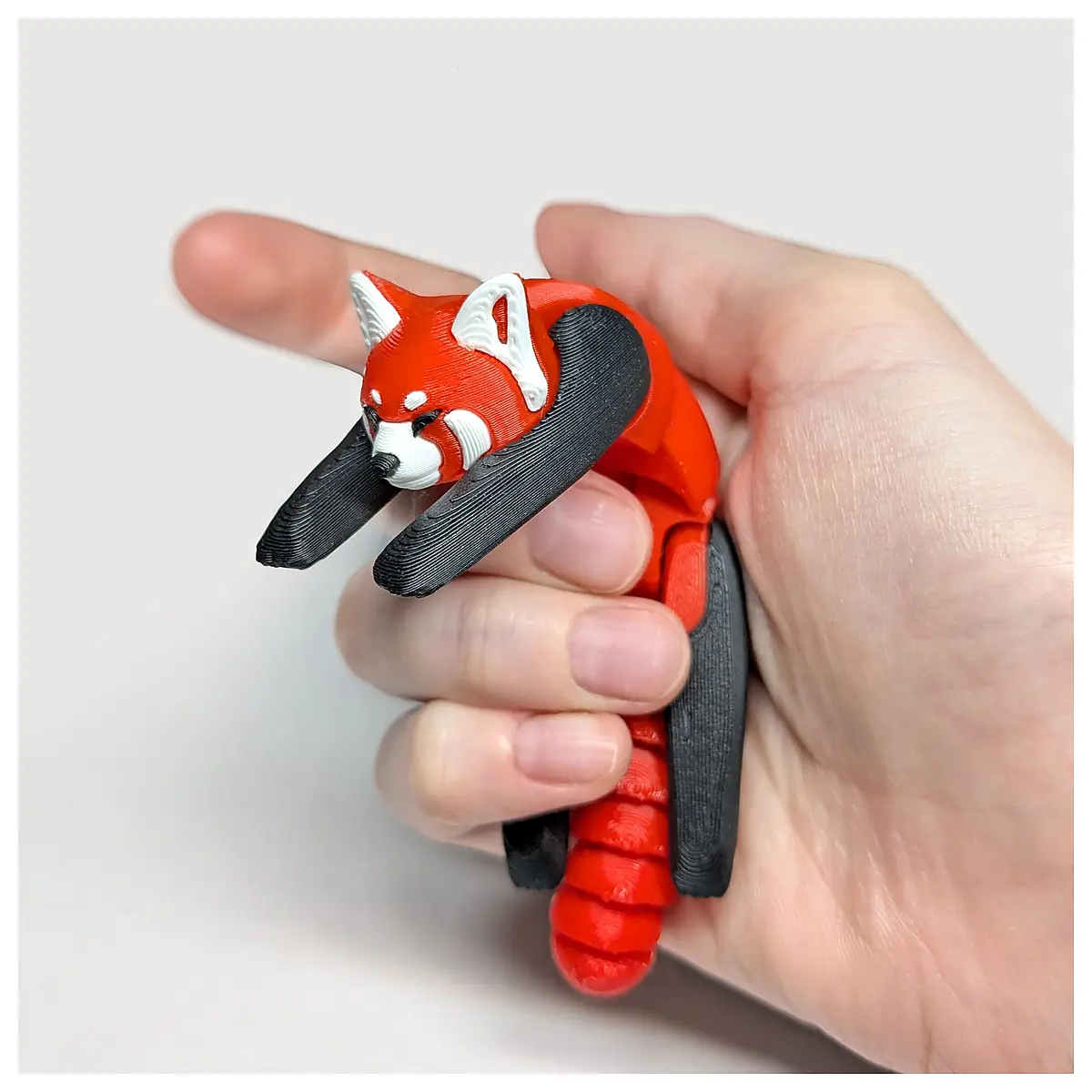 Moving Joint Miniature Red Panda Model Toy Realistic Animal Figure Educational Kids Toy Role Play Animal Collection