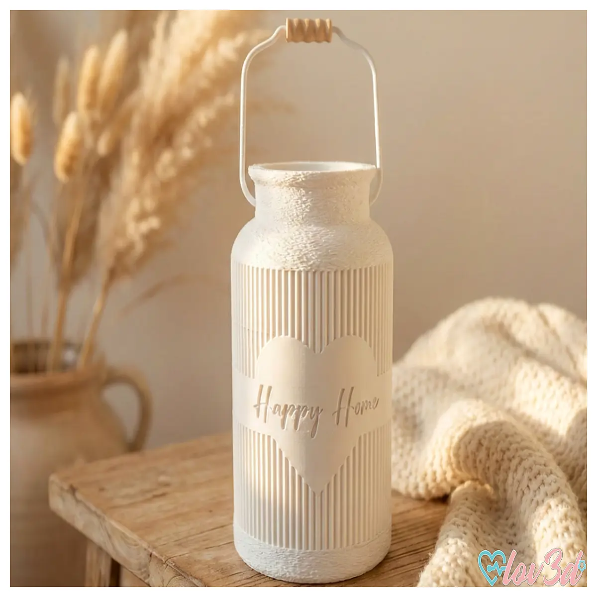Country Style Milk Can Decoration Happiness Home Ceramic Vase Kitchen Living Room Home Decor Ornament Various Styles