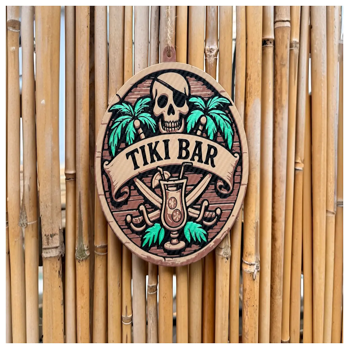 Pirate Theme Tiki Bar Sign Hanging Tiki Bar Decor Party Supplies Creative Bar Decoration Tiki Bar Accessories