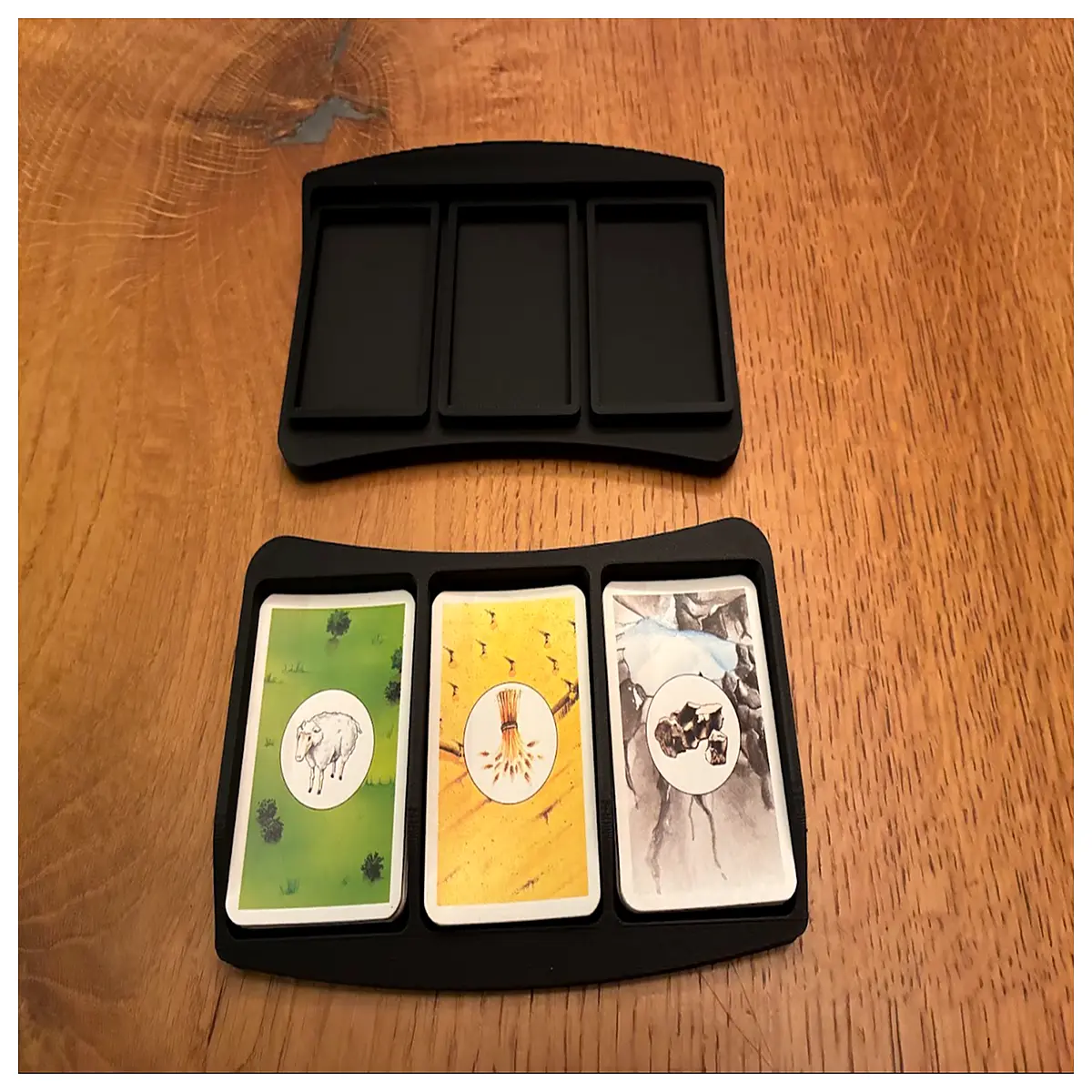 Catan Island Card Organizer Game Accessory Storage Box Board Game Card Box Game Storage Tabletop Game Accessories