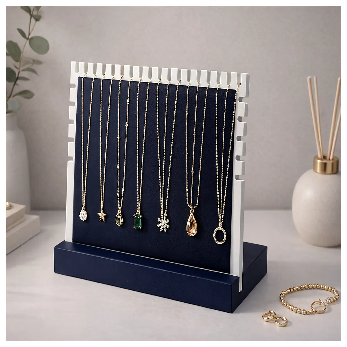 Necklace Display Stand Jewelry Display Fixture Window Shelf Retail Display LuxeLine