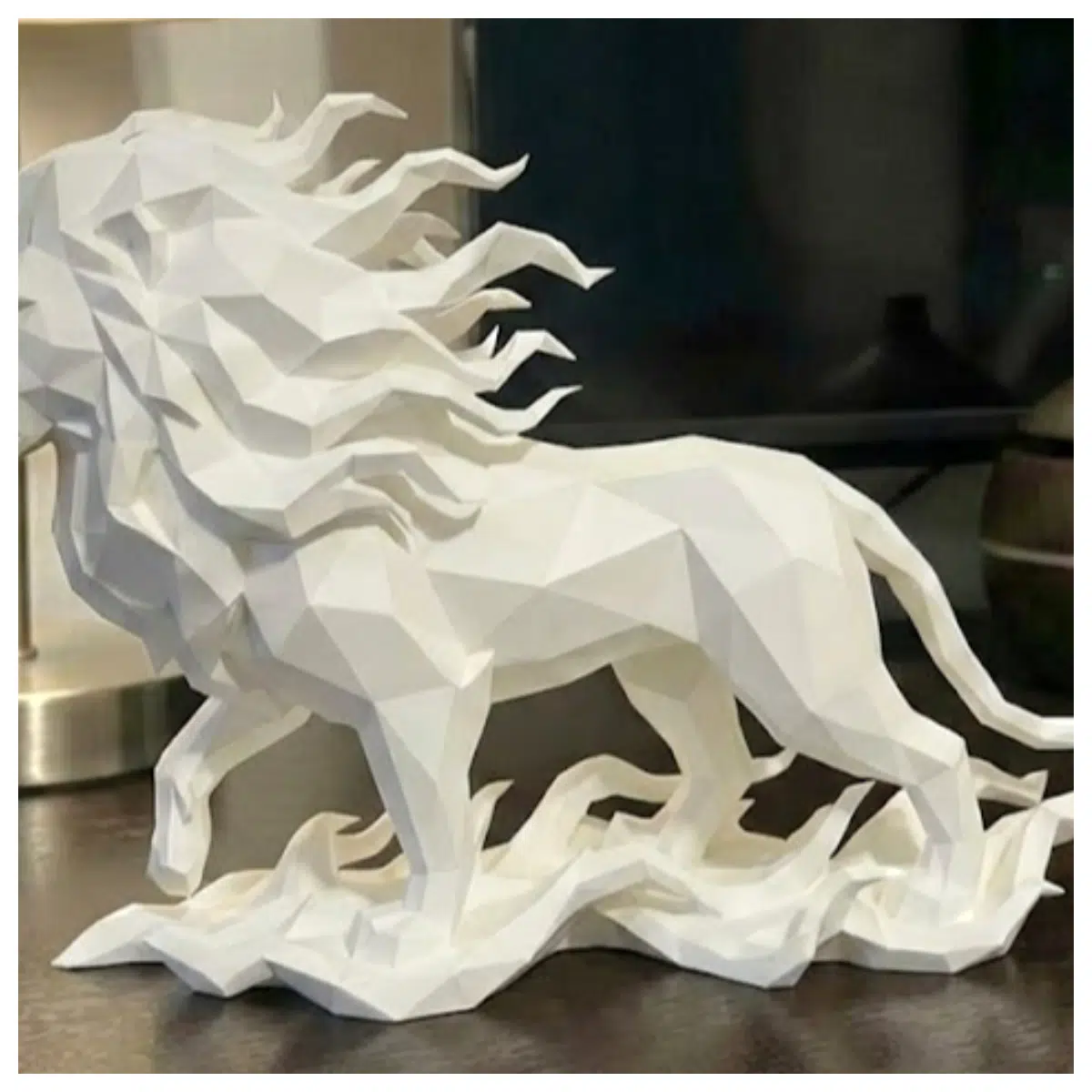 Geometric Lion King Polyhedron Toy Model Geometric Shapes Children s Puzzle Game