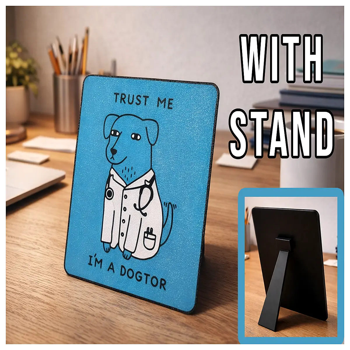 Desktop Pet Sign Dogtor Dog Sign Pet Decoration Dog Toys Pet Accessories Pet Supplies Pet Tag