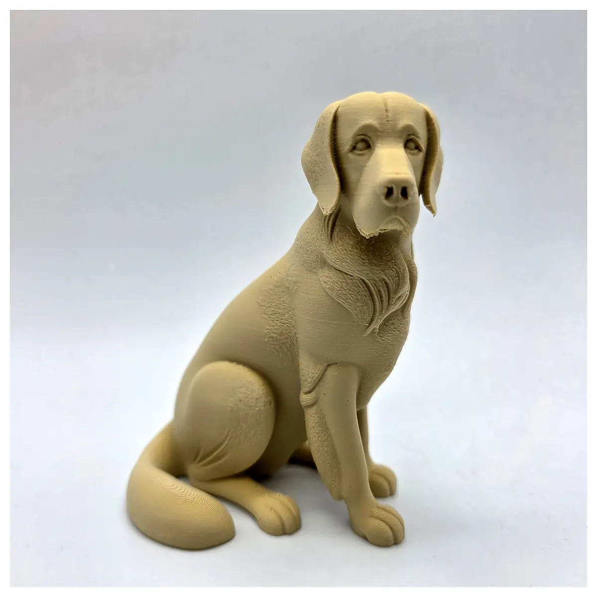 Sitting Golden Retriever Sculpture Pet Figurine Home Decor Dog Art Indoor Statue Dog Toy Pet Memorial