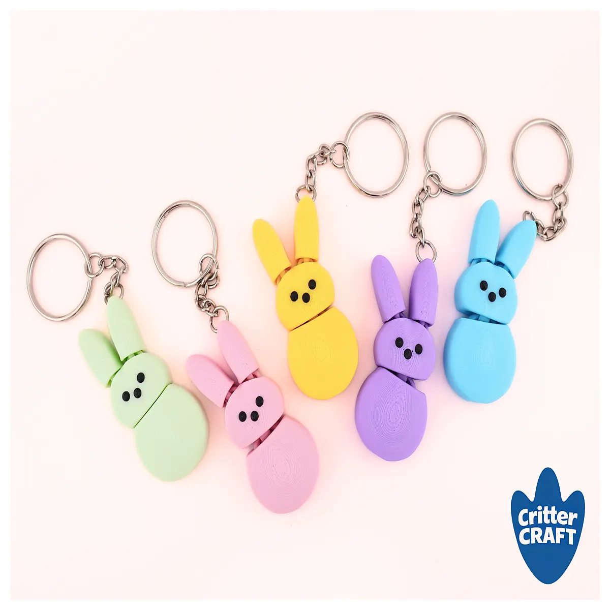 Mini Squirmy Marshmallow Easter Bunny Stress Relief Toy Soft Candy Rabbit Puzzle Kids Toy
