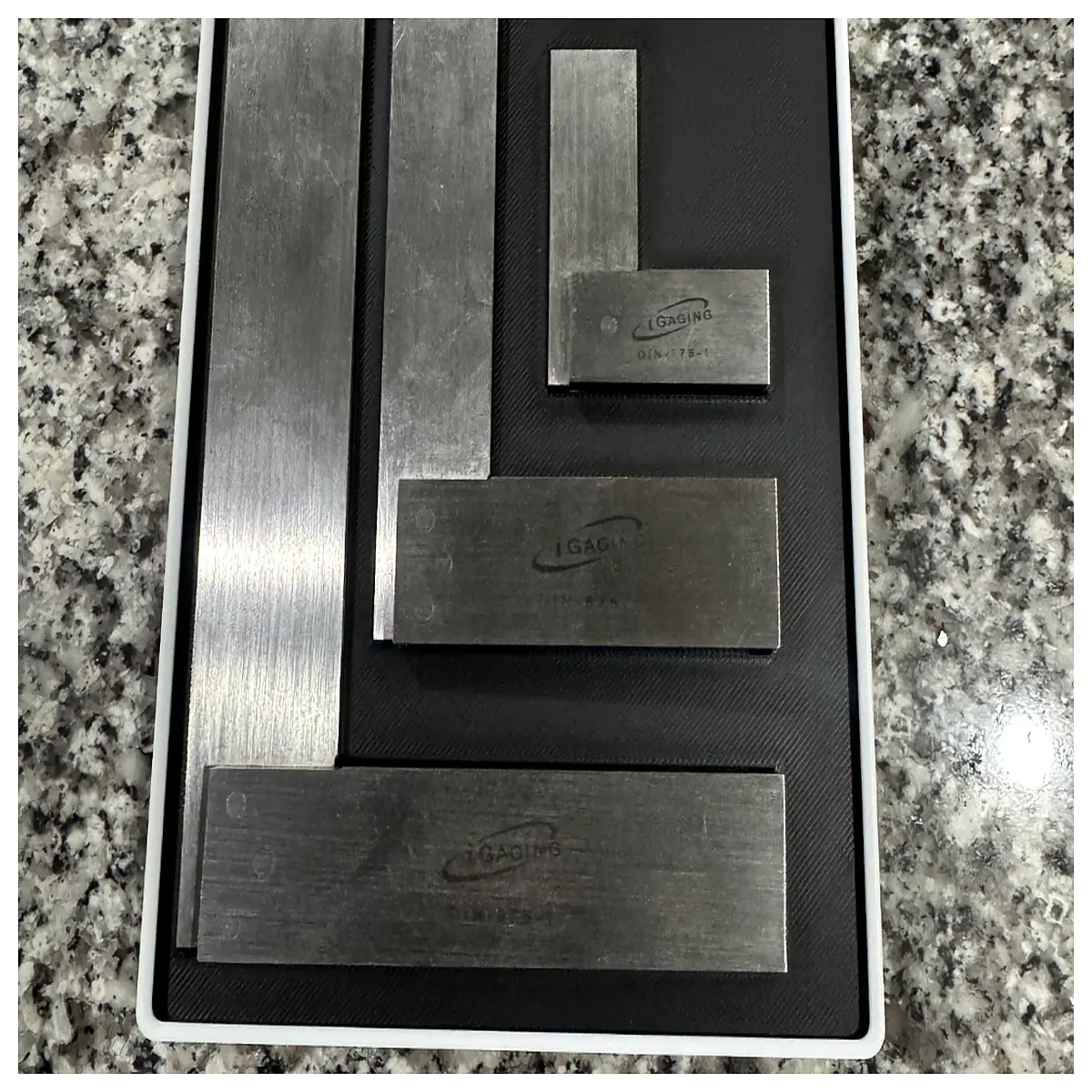 Gridfinity iGaging Machinist Square Desktop Measurement Tool Workbench Measurement Dimension Marking Space Planning Part Measurement