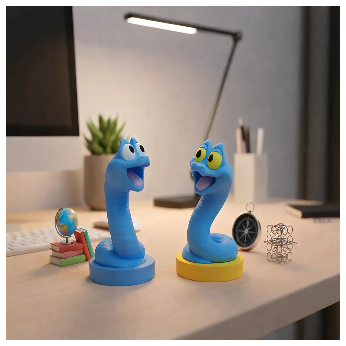 funny snake desk toy stress relief squishy plush companion for office work anxiety relief cute desktop buddy gift