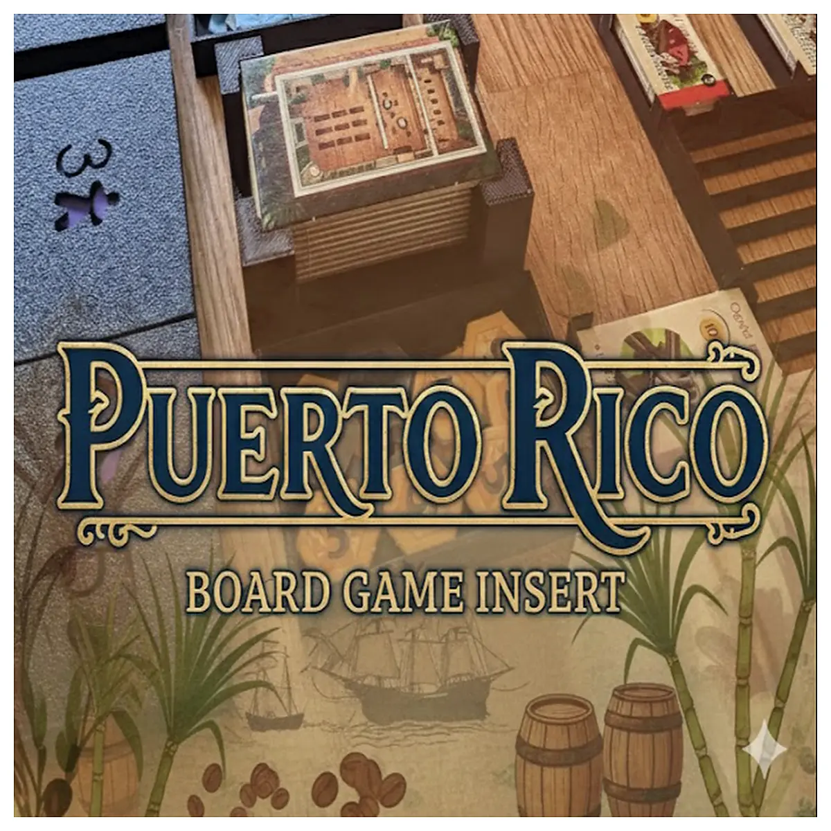 Puerto Rico Board Game Storage Box Game Organizer Storage Bags Accessories Tabletop Game Solutions